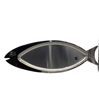Large 67 cm Mid Century Fish Dish By Piazza Effepi Italy 18/10 Stainless Steel Serving Dish Vintage   (Brica S)