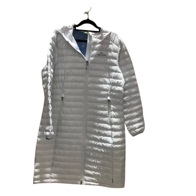 Kathmandu Womens  Size 14 Heli Longline Down Hooded Iced Blue Jacket