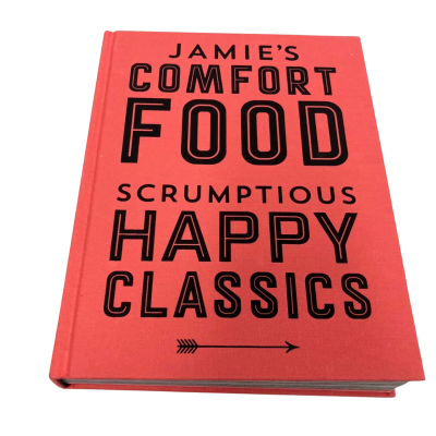 Jamie’s Comfort Food “Scrumptious Happy Classics” Hardcover Cookbook 
