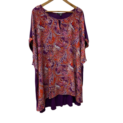 Autograph Women's Purple Haze Editorial Print Top XXL