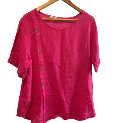 Wednesday Lulu -MI  Italy -Womens  Size L / M Pink  SHORT SLEEVE