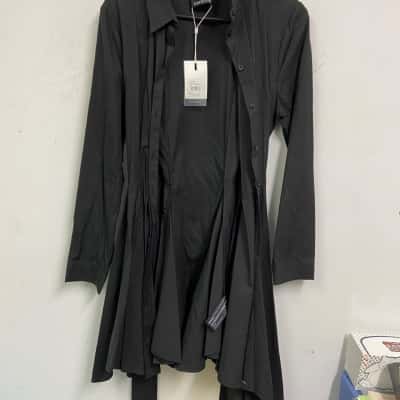 C/MEO Collective Womens  Size L Trench Coat Black  
