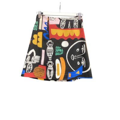 Gorman Womens  Size 6 Mini Skirt Black  / Multicoloured - Claire Johnson Design