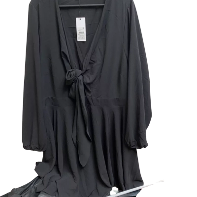 City Chic Womens  Size 22 / XL Long Sleeve Dress Black  