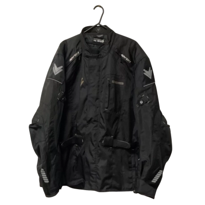Mens Frank Thomas Size XXXXL Black Biker Jacket