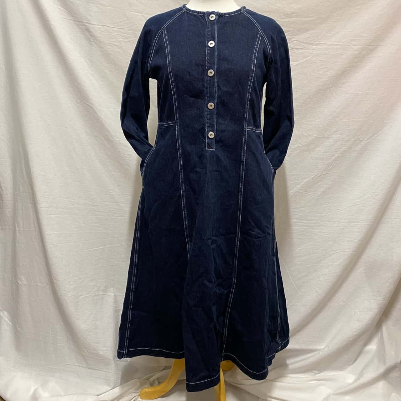white christmas dresses Kowtow Foundation Dress Brown Denim
