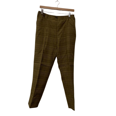 Established Womens  Size 18 Straight Leg Pants Brown / Gingham 