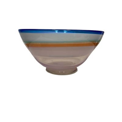 Gordon Studio Singed Glass Bowl Eileen Gordon 1991