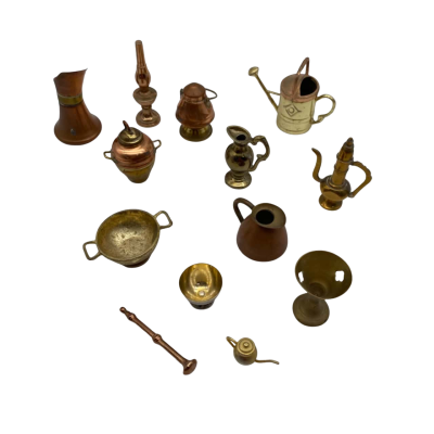 Collection of Vintage Miniature Brass/Copper Items