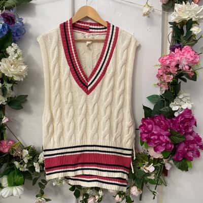 Free People Womens  Size One Size Black  / Cream / Pink  