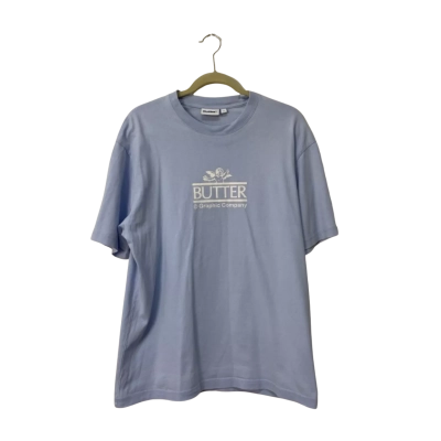 Butter Goods Mens T Shirt Size L Blue 
