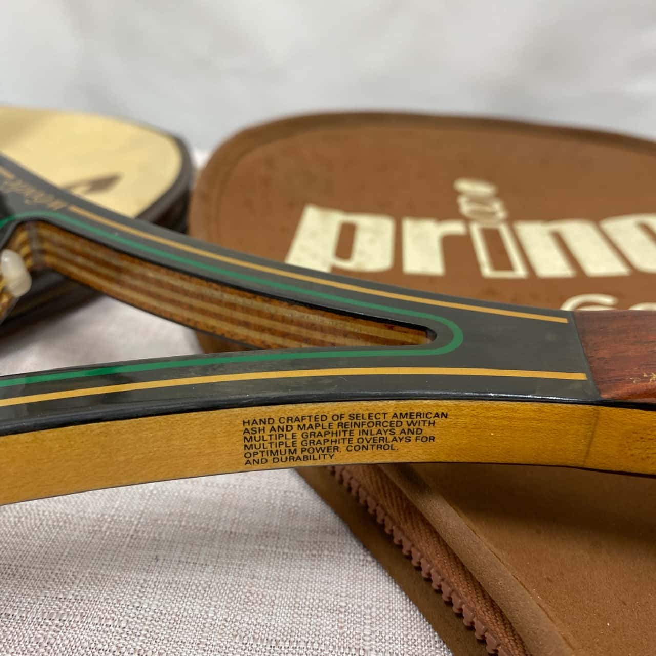 Prince Original Racket Set of two Prince Woodie Ash Maple & Graphite vintage Tennis Rackets ...