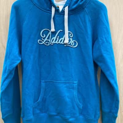 Adidas Womens (12) Size 12 Blue Hoodie 