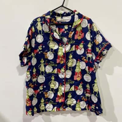 Peter Alexander The Grinch Shortie PJ Set Womens  Size XXXL Pattern 