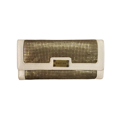 Oroton Womens Wallet Beige / Gold 