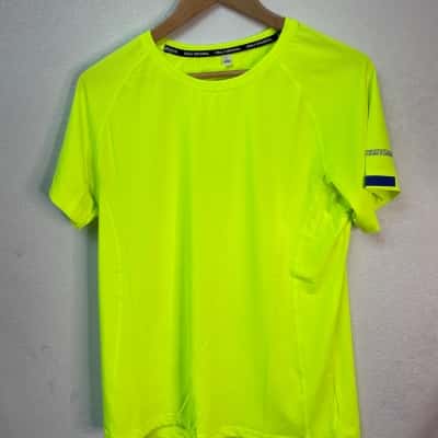  SSAJ Original Mens Active Shirt Size L Yellow 