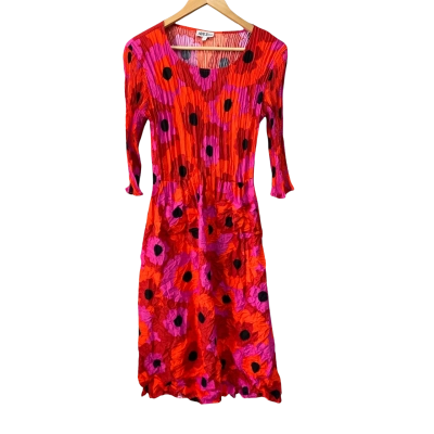 Alquema Womens  Size 1 Floral Dress Pink  / Red 