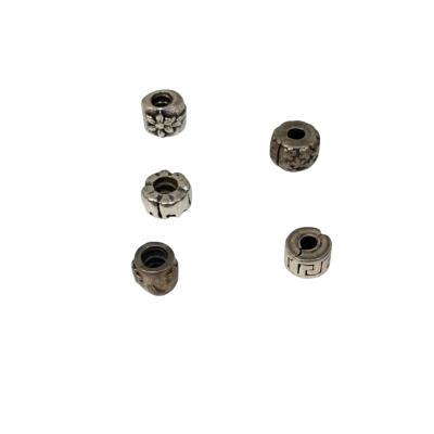 x5 Assorted Silver Charms