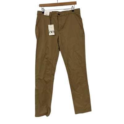 Zara Mens Pants Size UK 32 Khaki | Brand New | RRP $69.95