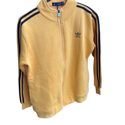 Adidas Mens  Size XXL Yellow zip up jumper 