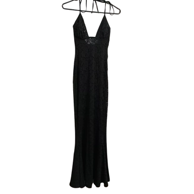 Babyboo Womens  Size S Halter Neck Dress / Maxi Dress Black  