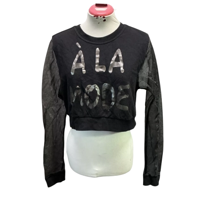 Forever 21 Womens  Size S Cropped Top Black  