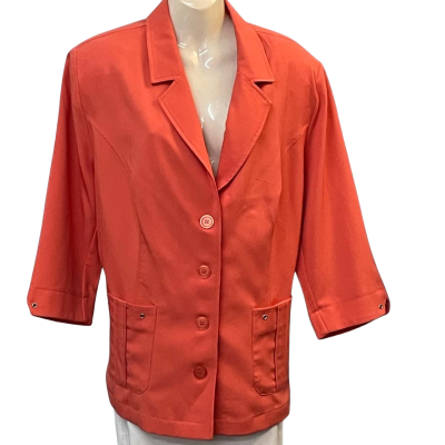Established Womens Size 20 Suit Jacket Burnt Orange