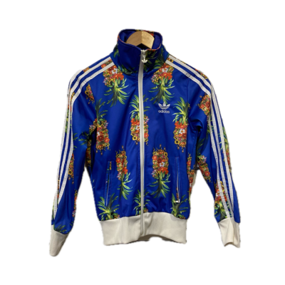 Adidas Womens Jacket Size 34 Blue / Pattern 