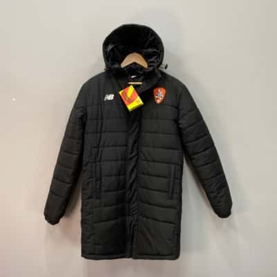 New Balance /Brisbane Roar Mens  Size XS Hood Jacket / Puffer Black  