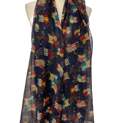 Paper Plane LONDON  Women’s Size One Size OWL Scarf 