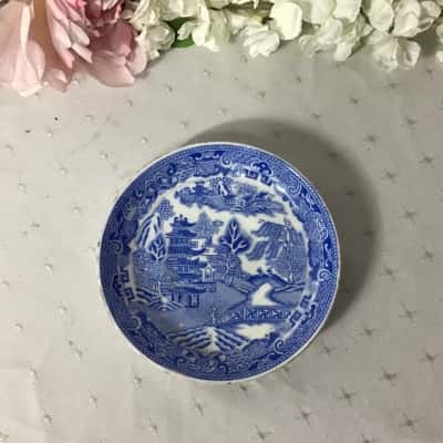Duchess China Blue & White Willow Pattern Small Round Plate