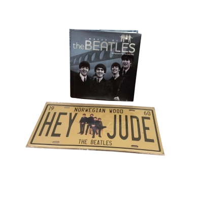 Images Of The Beatles - Hardcover Book & Number Plate 