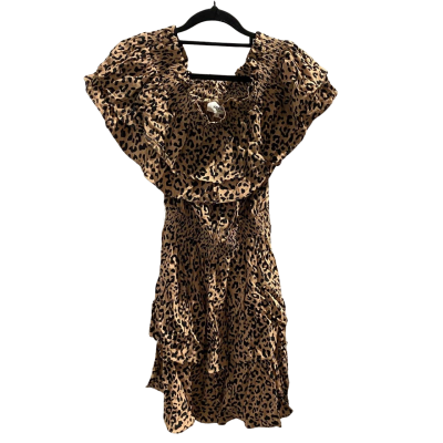 BNWT Seed Heritage Womens Cheetah Print Size 6 Mini Dress 