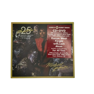  25th Anniversary Edition CD+DVD of Michael Jackson's iconic album Thriller (2008)