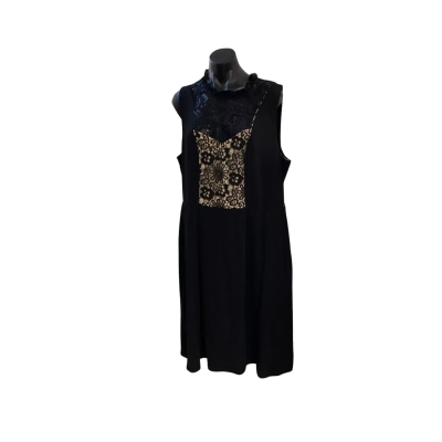 City Chic Womens  Size L Cocktail Dress Black  