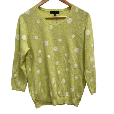 Jump Mini Spot 3/4 Sleeve Knit Top Size M