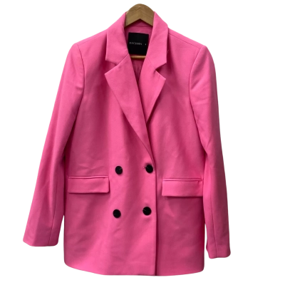 Decjuba Womens  Size 8 Blazer Pink  