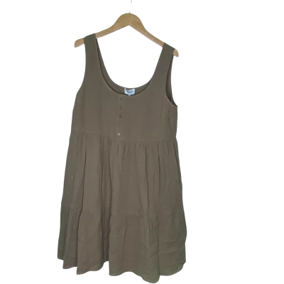 Seed Heritage Womens  Size 12 Midi Dress Brown 