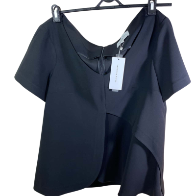 Veronika Maine Womens  Size 12 Black  Shorts Sleeve 