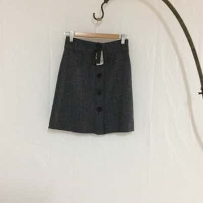 Massimo Dutti Women's Size 6 Mini Skirt Black  