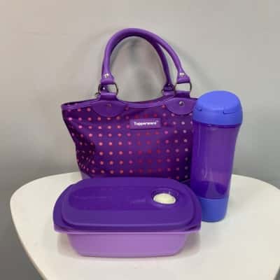 Tupperware Insulated Lunchbag with Lunchbox & Drink bottle 