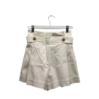Sheike Size 10 Super Cute White Shorts with Gold Accents