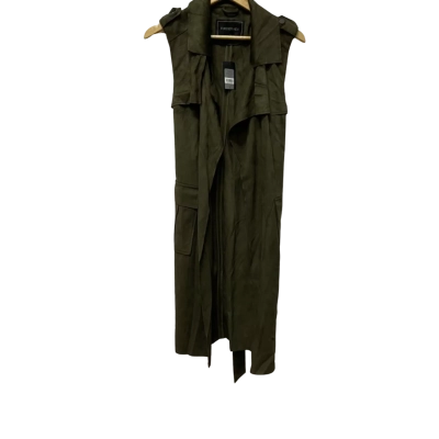 Forever New Womens  Size 8 Trench Coat Olive 