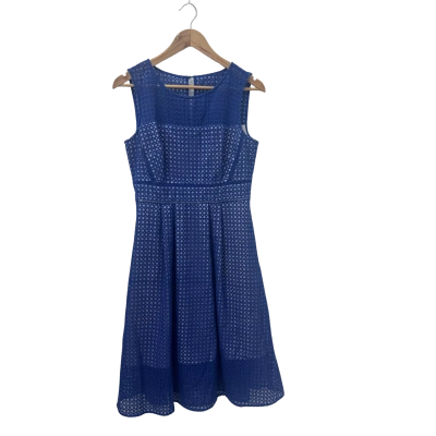 Jacqui-E Womens  Size 8 Sleeveless Dress  Blue 