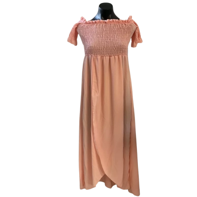 Boohoo Womens Off The Shoulder Dress Nude / Pink  