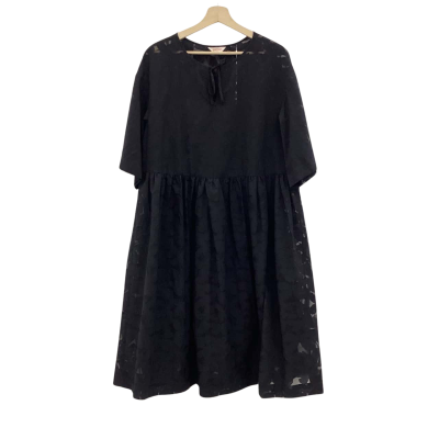Gorman Womens  Size 10 Sheer Floral Dress Black  with Slip Dress