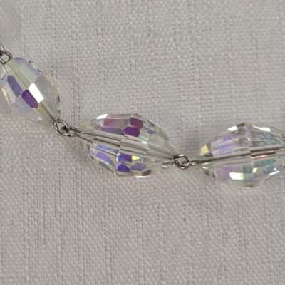  Womens Multi-faceted Crystal Beaded Necklace 
