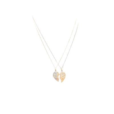 Womens 'Best Friends' 44cm Necklaces Sterling Silver 925