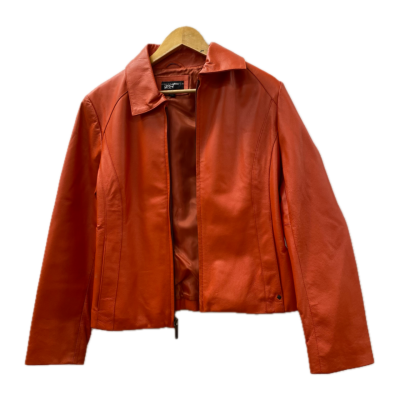 Black Rivet G-III Apparel Jacket Womens Size M Orange Leather