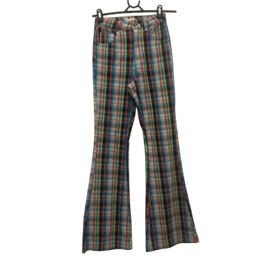 Ghanda - Womens Size 6 Multicoloured High Rise Flared Pants 